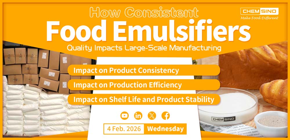 Cómo la calidad constante de los emulsionantes alimentarios afecta la fabricación a gran escala
